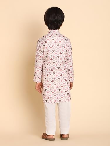 Image of Pro-Ethic Style Developer Boys Heavy Cotton Printed Kurta and Pajama Set for Kid's Ethnic Wear (S-280)