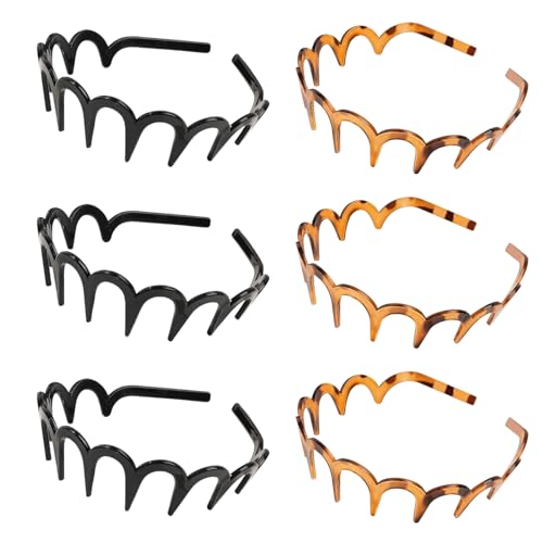 Cinta De 6 Dientes, Correas Contra Los Chips De Plástico Contra El Deslizamiento, Correas Para La Frente En Forma De U, Accesorios Para El Cabello De Moda Y Versátiles, Hombres Y Adolescentes.