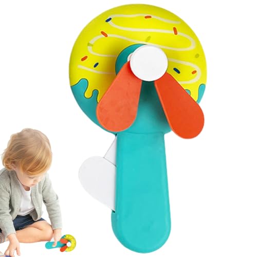 Generico Fan ad alimentazione a mano - Pressa manuale di raffreddamento personale | Sicuro comodo sotterraneo estivo | ventilatore manal portatile per campeggio, camera da letto, picnic, uso es