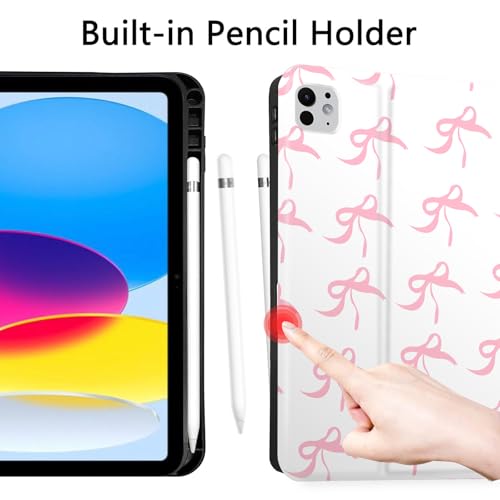 Coque iPad Pro 11 M4 rose pour éviter les chutes et protéger le stylet