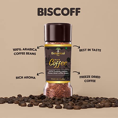 Image of Botanical sage- biscoffy flavor instant coffee| 100% Arabica freeze dried | Flavored coffee | 100g