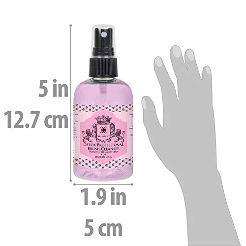 Shany Detox Professional Grade Makeup Brush Cleanser - Instant Dry - Travel Size - 4Oz #TOP3