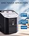 Nugget Ice Maker Countertop, Crushed Chewable Ice Maker Machine with Self-Cleaning, 34Lbs/24H, Pebble Portable Ice Machine with Ice Scoop, One-Click Operation, for Home Bar, Kitchen, Office, RV