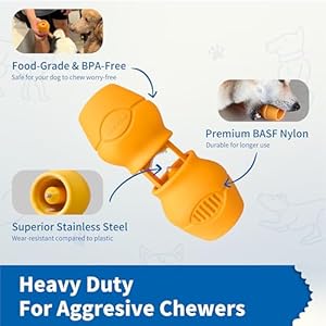 Chewise Bully Stick Holder Improved Bully Sticks Holder Ultimate Secure Heavy Duty BPA Free Safety Device to Prevent Choking Fits Various Bully Sticks and Dog Sizes