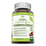 Herbal Secrets Cranberry Extract 475 Mg 120 Capsules
