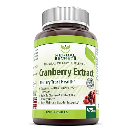 Herbal Secrets Cranberry Extract 475 Mg 120 Capsules
