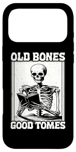 Old Bones Good Tomes Book Lover Bookworm �X�P���g���u�b�N �X�}�z�P�[�X iPhone 17 Pro Max �p