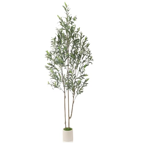 Alupssuc 6ft Olive Trees Artificial Indoor & Outdoor, Faux Olive