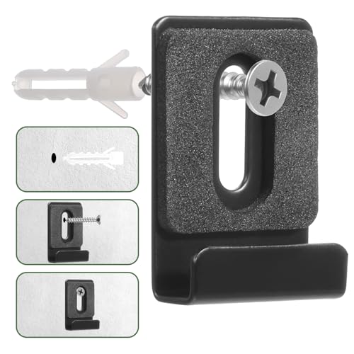Image of TIESOME 8 PCS Metal Mirror Holder Kit, Black Silver Stainless Steel Mirror Brackets for Hanging on Wall Duty Mirror Hanger Bracket Retainer Clips with Screws for Frameless Mirror Billboard Displays