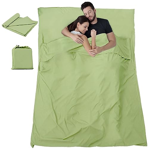 Sleeping Bag Liner - Lightweight, Compact & Portable Adult Sleeping Bag Liner,Lightweight Travel Sheet for Hotels & Traveling, Suitable for All Seasons, Camping, Backpacking, Hiking