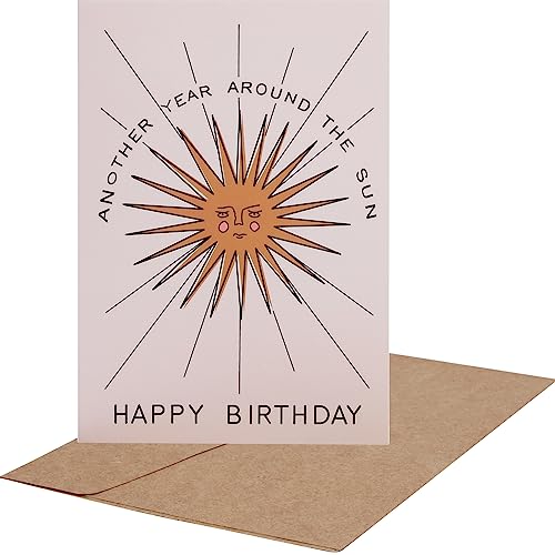RF&CM Another Year Around the Sun Happy Birthday Bohemian Style greetings card