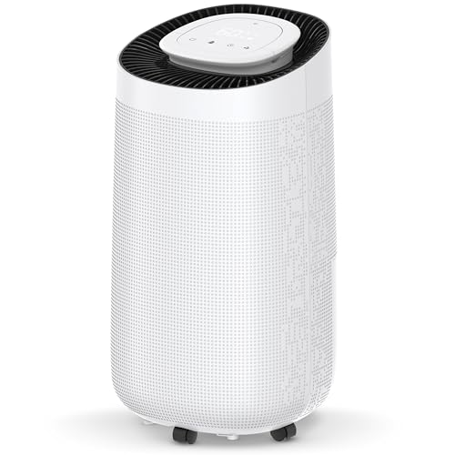 Komodo Luftentfeuchter Humi S - 20L Pro Tag - Schlafzimmer, Badezimmer, Haus & Keller - Luftentfeuchter - Waschtrockner Funktion - Verhindert Schimmel (12L)