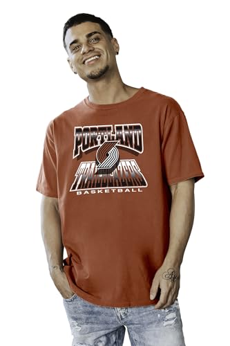 Portland Trail Blazers NBA Officially Licensed T-Shirt Ringspun Team Color Icon, Large