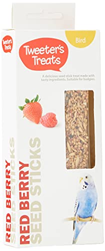 Tweeter's Treats Seed Sticks for Budgies - Red Berry (Pack of 2) - Image 3