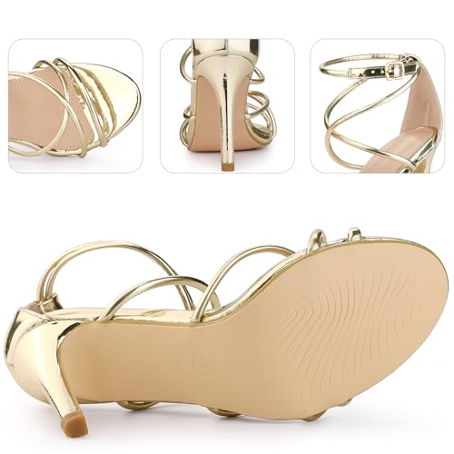 Perphy Crisscross Strappy Open Toe Stiletto Heel Sandals for Women3