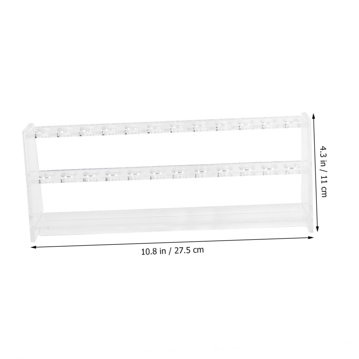 Ciieeo 2 Set per Provette Trasparente Design Smontabile per Laboratorio Scolastico Accessorio Pratico e Stabile per La Pulizia e Organizzazione