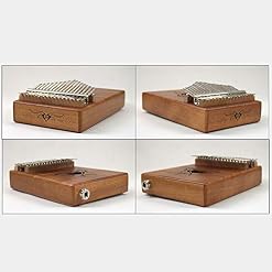 Nobrannd Piano à Main Exquis Léger Thumb Piano électrique Kalimba Acajou 17 Touches Thumb Piano avec Adaptateur de… - Les Beatles, Paul McCartney, John Lennon, RIngo Starr, George Harrison Nobrannd Piano à Main Exquis Léger Thumb Piano électrique Kalimba Acajou 17 Touches Thumb Piano avec Adaptateur de… – Image 2