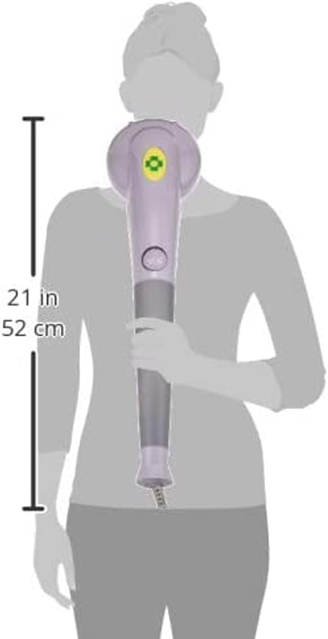 Diagram showing the dimensions of the SKY LAND EM-4161 Massager, indicating a length of 21 inches or 52 cm
