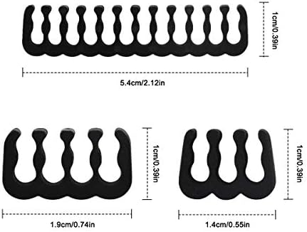 Chstarina 24 Pcs Cable Comb 24-pin x 4, 8-pin x 12, 6-pin x 8 for 2.5-3 mm Cable Wire Transparent