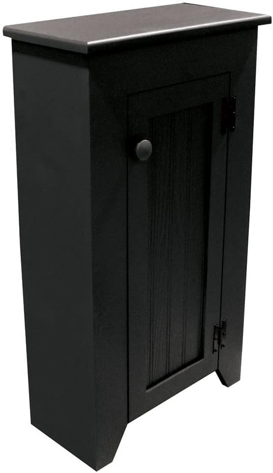 Sawdust City Narrow Wooden Cupboard (Old - Cottage White)