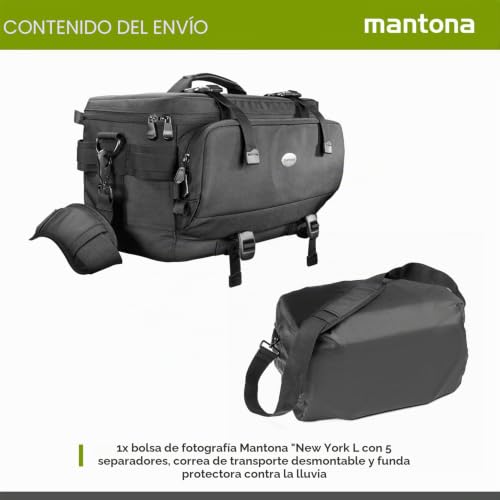 Miniatura 7 de Mantona New York - Bolso Fotográfico, Color Negro