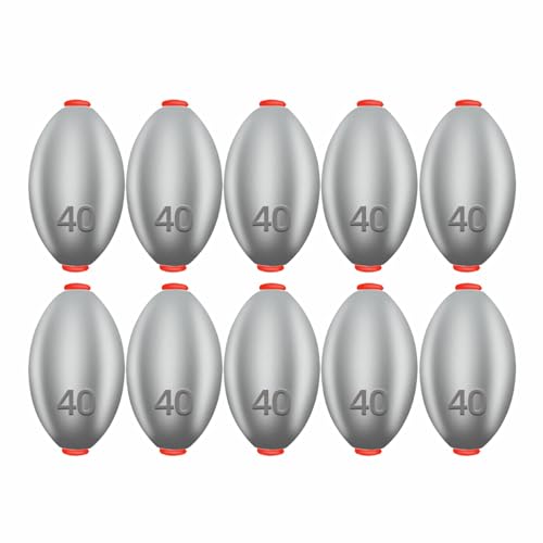 SCHAAN Pesos de Pesca, Chumbadas Para Pesca de Bagres, Pesos Em Forma de Ovo Em Chumbo Para Água Doc