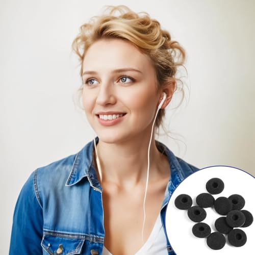 12 Stück Schaumstoff Ohrhörer Ohrpolster, Ohrhörer Pad Kopfhörer Ersatz-Schwamm-Abdeckungen Für Ohrhörer, Ohrhörer Pad Ersatz Schwammabdeckungen Kopfhörer Weiche Ohr Pads Abdeckungen, 18 mm