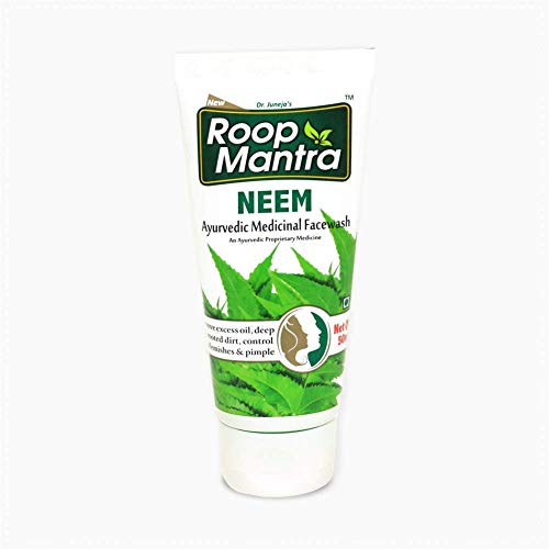 Image of Roop Mantra Herbal Neem Face Wash for Men and Women, 50ml (Pack of 5)