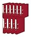 Produktbild Original Falken 10er Pack Chromocolor Premium-Ordner. Made in Germany. Kunststoffbezug außen und innen 5 cm breit DIN A4 bordeaux Ringordner Aktenordner Briefordner Büroordner Plastikordner