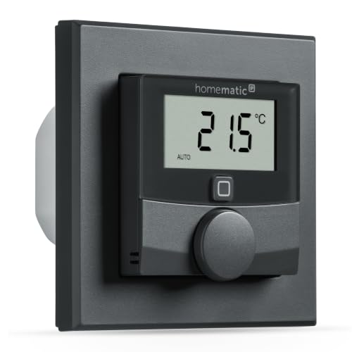 Homematic IP Wandthermostat mit Schaltausgang für Markenschalter, anthrazit