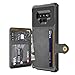 YNBY Galaxy Note 9 Case, Sumsung Note 9 Wallet Flip Leather Kickstand Fit Magnetic Wireless Car Charger Mount Slim Durable Shockproof Protective Case Cover with Card Holder (Black)