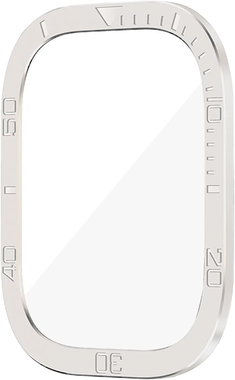 Screen Protector for Apple Watch Ultra 49mm Case Accessories Metal Cover Frame+Tempered Glass for iWatch Ultra 2 49mm Bezel Ring