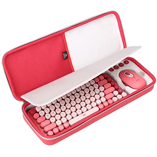 FBLFOBELI EVA Hard Carrying Case Compatible with Logitech POP Keys Mechanical Wireless Keyboard and POP Wireless Mouse Combo