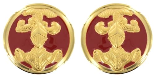 Paire d'Insignes de Collet ABC Spahis Arme Blindée Cavalerie Tenue de Cérémonie Armée De Terre Française