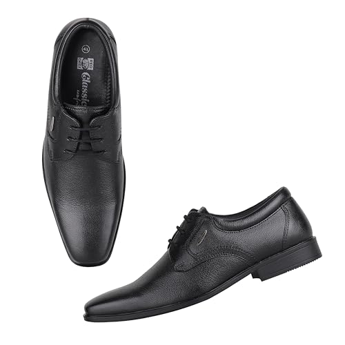 Image of Red Chief Genuine Leather Formal Derby Shoes for Men | Lace-Up Shoes for Men | RC3973LR