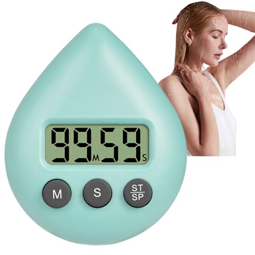 Minuteur de douche numérique étanche, horloge de douche numérique, horloge de salle de bain étanche, minuterie d'économie d'énergie, minuterie de toilette T/imer, brosse à dents T/imer, salle de bain