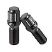 Wheel Accessories Parts 20 Pcs M14 x 1.50 14 x 1.5 Thread Acorn Seat Spline Lug Bolt Black Finish 24mm Shank Length Car Spline fits Ferrari 456 GT 456 GTA 456 M 456 M GT 456 M GTA