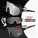 Queshark Gafas De Sol Polarizadas para Ciclismo con 3 Lentes Intercambiables UV400...