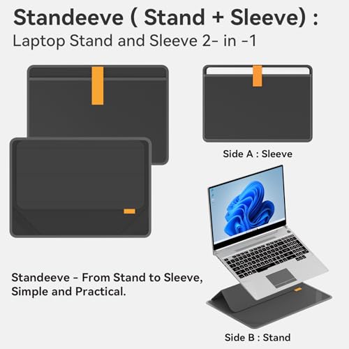 Smatree MobileBase Laptop Shoulder Case for 15.6 inch Samsung Galaxy Book5 Pro 360, for GalaxyBook4 360/Book3 360/Book4 Edge Copilot+PC, for Galaxy Chromebook 4+/Plus(Not fit Samsung 16inch)(A485S) - Thumbnail 2