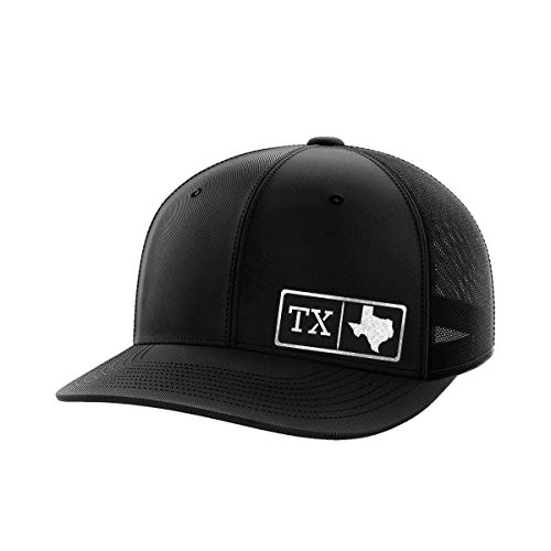 Texas Homegrown(Black Black) - Adjustable Trucker Hats with Snapback