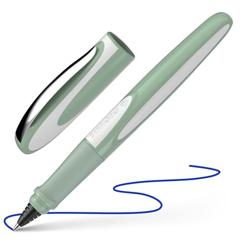 Schneider Stylo roller Ray 187813 (rechargeable avec cartouches d'encre standard, convient aux droitiers et aux gauchers) pistacchio