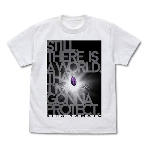 機動戦士ガンダムSEED 守りたい世界があるんだ Tシャツ英語/ホワイトS