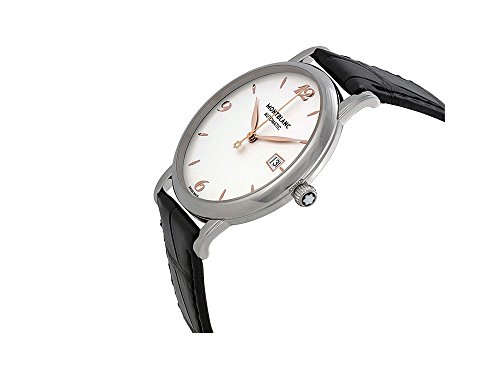 Montblanc Star Classique Silvered White Dial Automatic Mens Watch 1107172