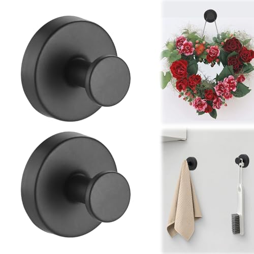 PETUPS Suction Cup Hooks for Wreaths on Glass, 2025 New No Drill Suction Cup Hooks for Shower,