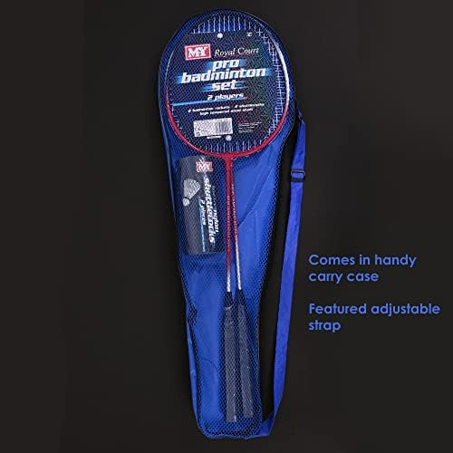 KandyToys M.Y Family 2 Player Pro Badminton Garden Games Set including Rackets & Shuttlecock
