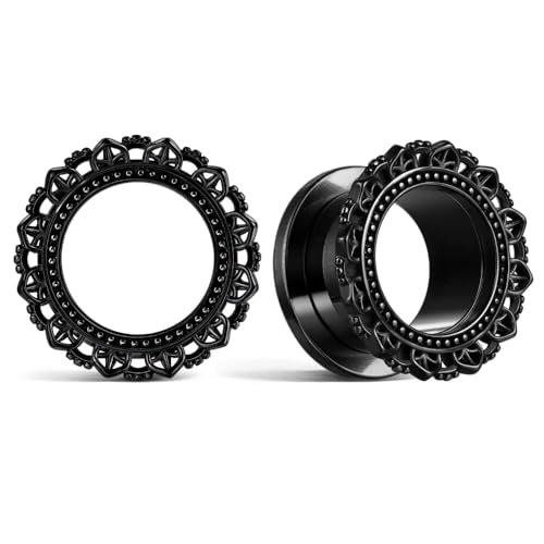 LADEMAYH Lotus ��䶗��f�U�C�� ���� �g���l���Q�[�W�A��h���� �T�[�W�J���X�e�����X�X�`�[�� 316L �C���[�G�L�X�p���_�[�{�f�B�W���G���[ �L�΂������p, 0g(8mm), �X�e�����X�|, ��΂Ȃ�