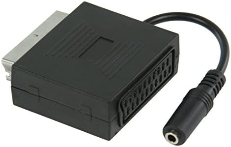 Valueline VLVP31930B02 - cable interface/gender adapters (Scart + 3.5mm, Scart, Black, Male/Female, Nickel, Polybag)
