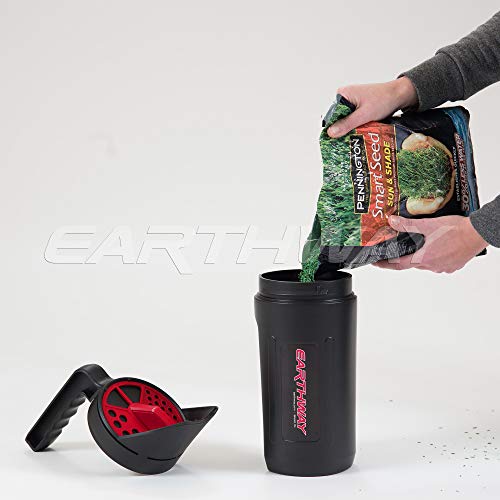 Earthway Earthshaker 4Lb (1.8Kg) Capacity Hand Spreader With Four Option Selector Dial Lid For Fertilizer, Ice Melt, Rock Salt, Grass Seed, And More Includes Removable Lid For Easy Refilling #TOP1