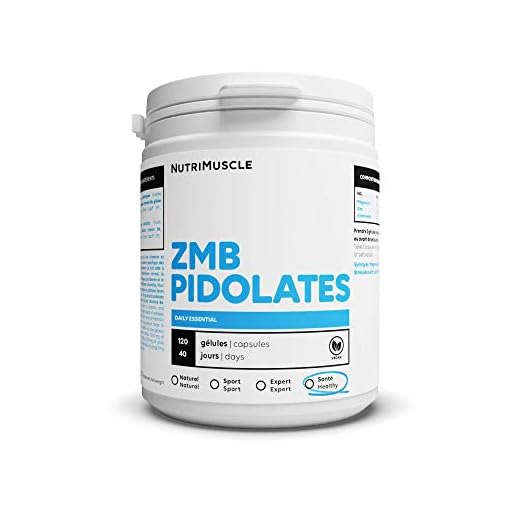 ZMB Pidolates 120 kapslar | Zink + Magnesium + Vitamin B6 | 100 % Naturlig • Patenterad formel • Avslappning av nerver och muskler • Sömnkvalitet • Vegansk | Nutrimuscle