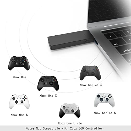 Cenxaki Wireless Adapter For Xbox One Series Controller Works With Windows 7/8.1/10-1.0 Version #TOP2